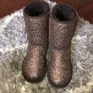 UGG women’s classic short glitter boots